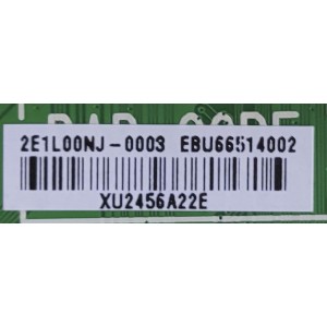 MAIN PARA TV LG / NUMERO DE PARTE EBU66514002 / EAX69581203(1.0) / 2E1L00NJ-0003 / MODELO 50NANO75SPA.BWPYWM	